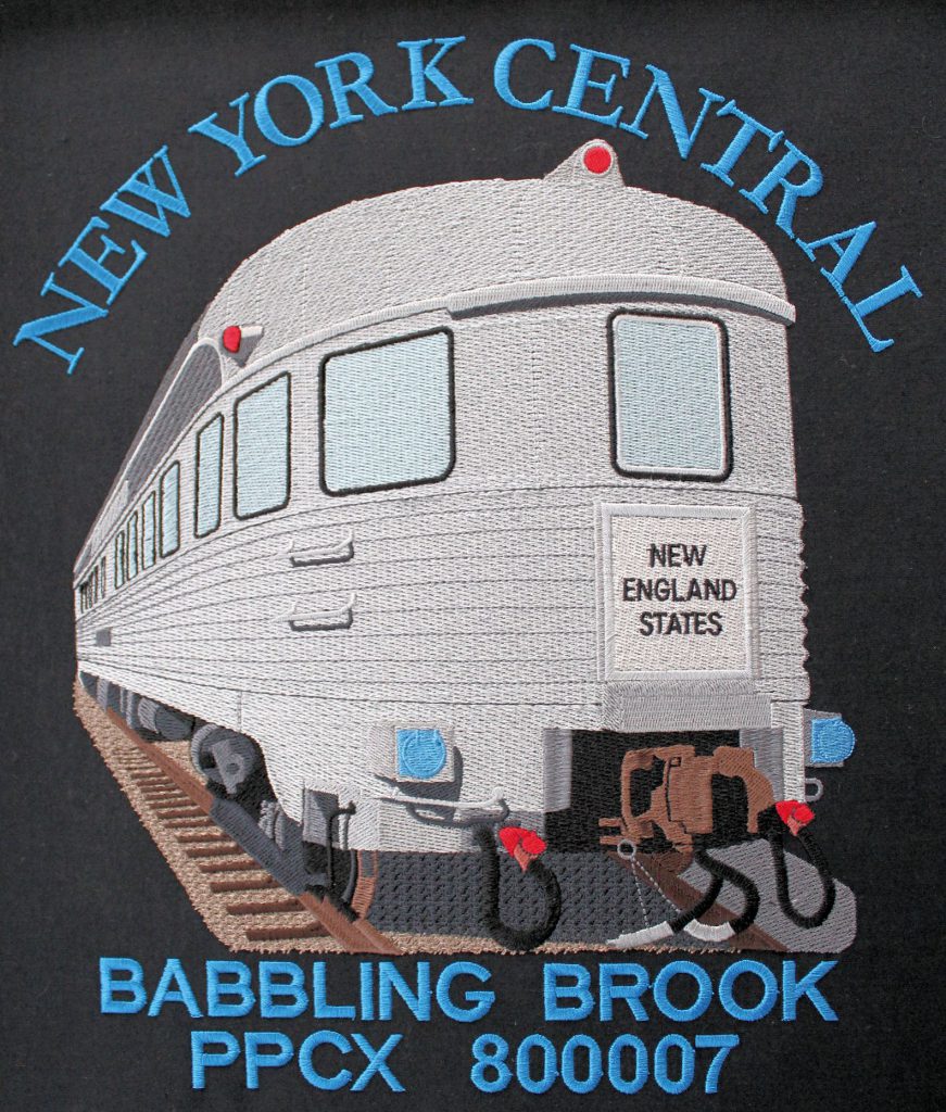 Train Embroidery
